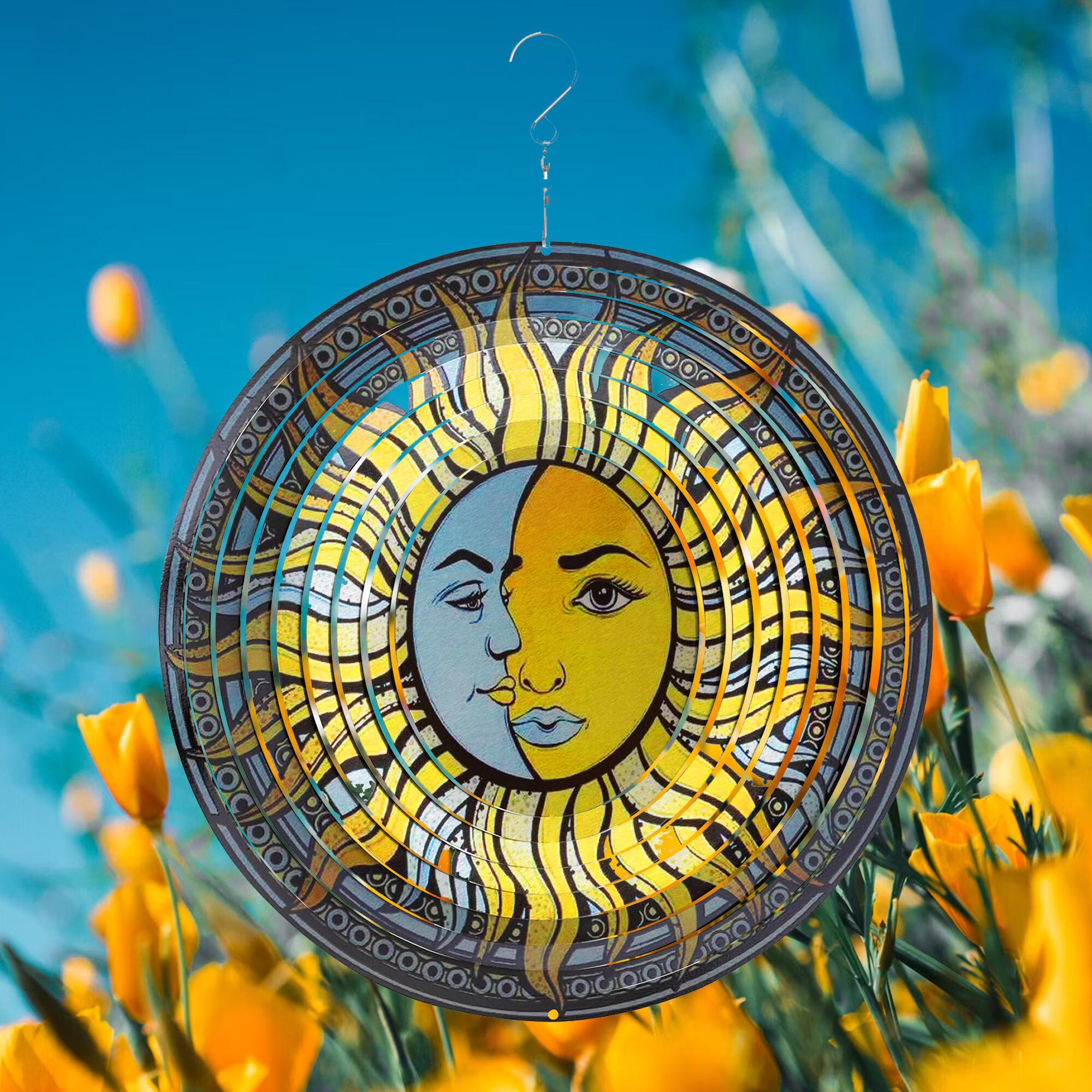 Thumbnail - Invento, Aussendekoration, Windspiel Metall Sun & Moon