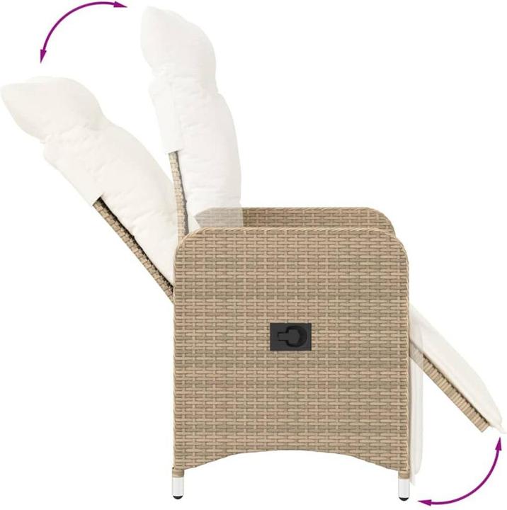 Produktbild vidaXL Gartensessel verstellbar