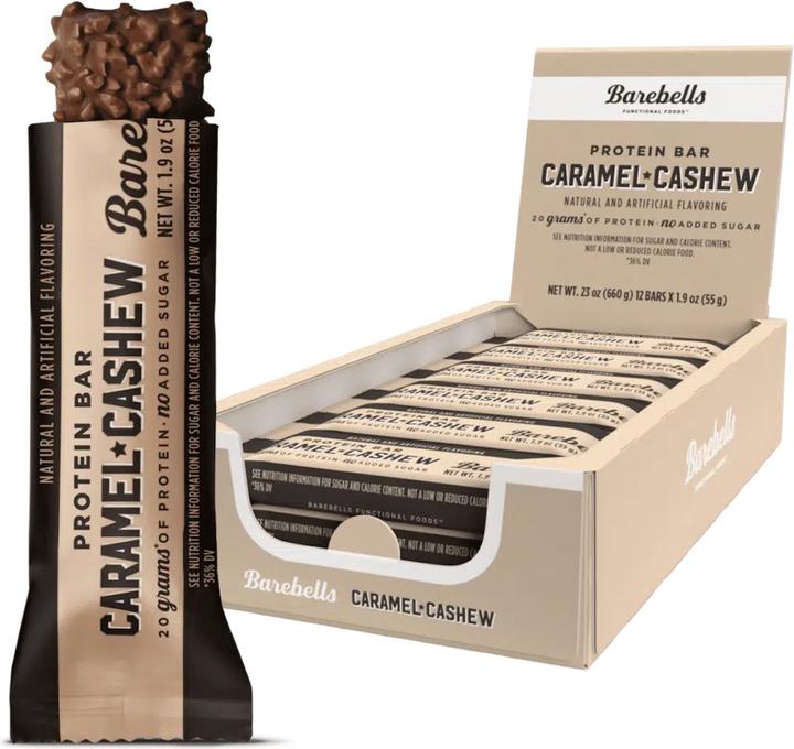 Image du produit Barebells Barre protéinée Caramel Cashew (12 pcs, 660 g)