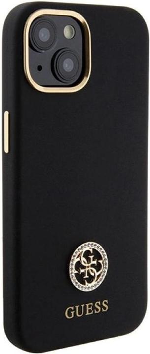 Produktbild Guess GUHCP15SM4DGPK iPhone 15 6.1" czarny/black hardcase Silicone Logo Strass 4G (Apple iPhone 15)