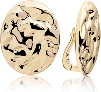 Image du produit Sparkling Jewels Sparkling - Oval gold-plated earrings EAG26