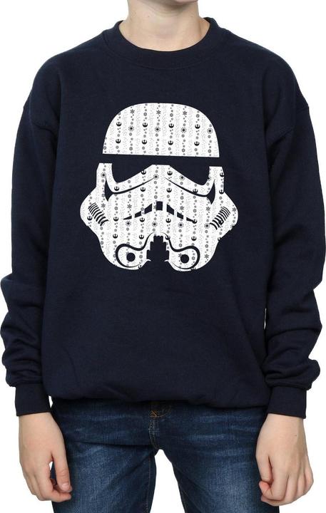 Produktbild Star Wars Christmas Stormtrooper Helmet Sweatshirt Jungen (152, 158)