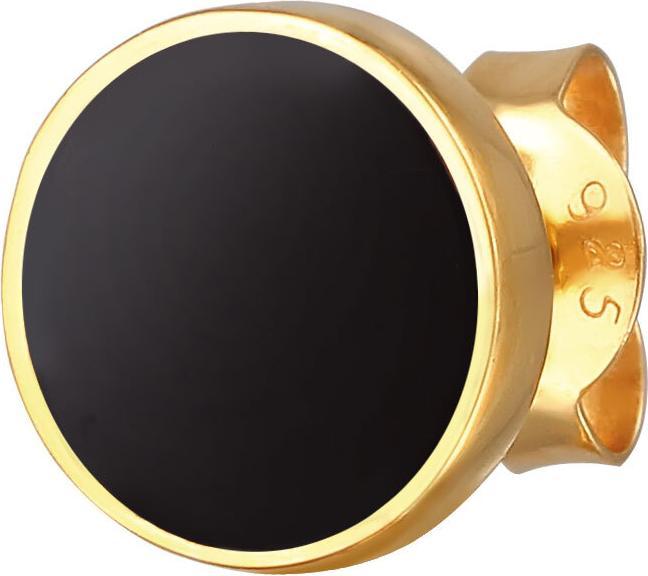 Kuzzoi Ohrringe Basic Kreis Geo Trend Emaille 925 Sterling Silber (925er Sterling Silber, Keine Schmucksteine, Emaille)