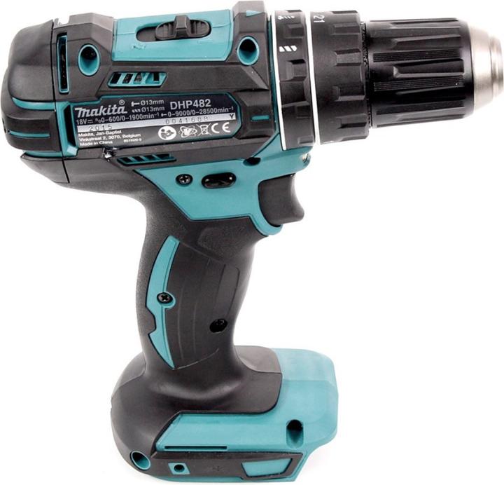 Produktbild Makita DHP 482 RG Akku Schlagbohrschrauber 18 V 62 Nm + 2x Akku 6,0 Ah + Ladegerät