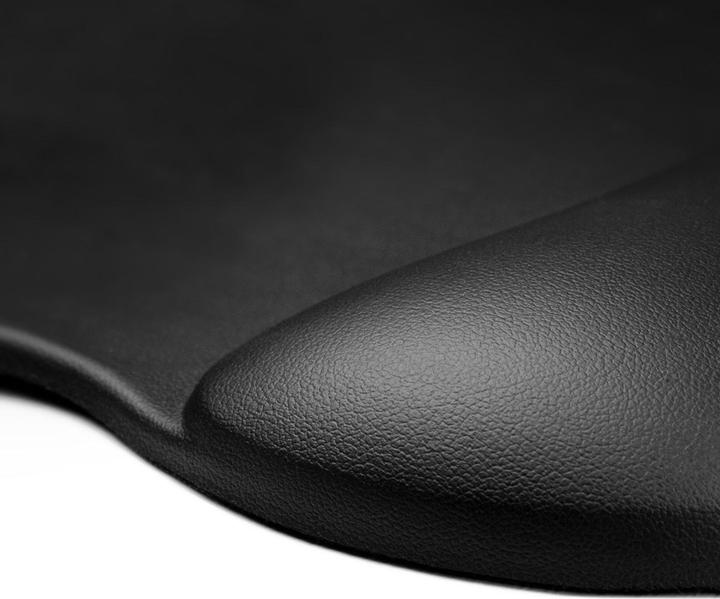 Productafbeelding Hurtel PodkÅadka pod Mysz i Nadgarstek Å¼elowa Eco skÃ³ra duÅ¼a antypoÅlizgowa - czarna