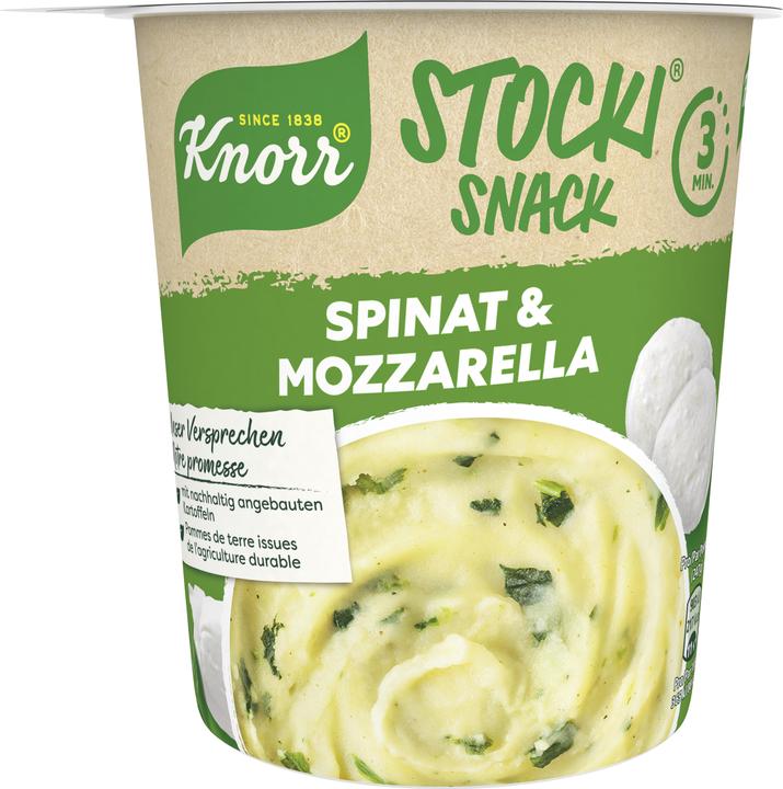 Produktbild Knorr Stocki Snack mit Spinat, Mozzarella und Schweizer Kartoffeln (47 g)