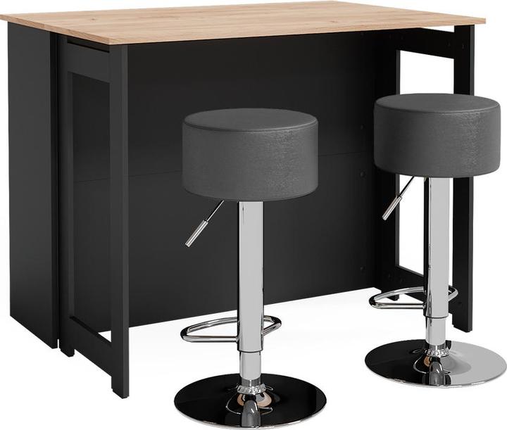 Anthrazit, Goldkraft Eiche, Schwarz