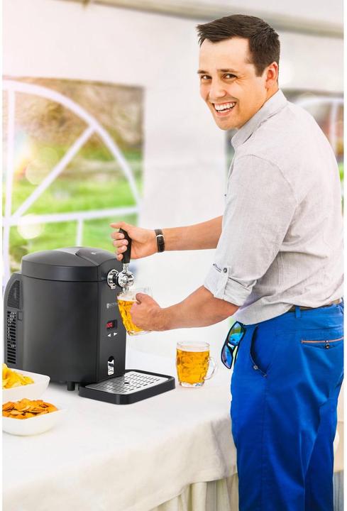 Produktbild Royal Catering Bierzapfanlage Zapfanlage Bierkühler Bierspender mit Kühlung für 5 L Fässer
