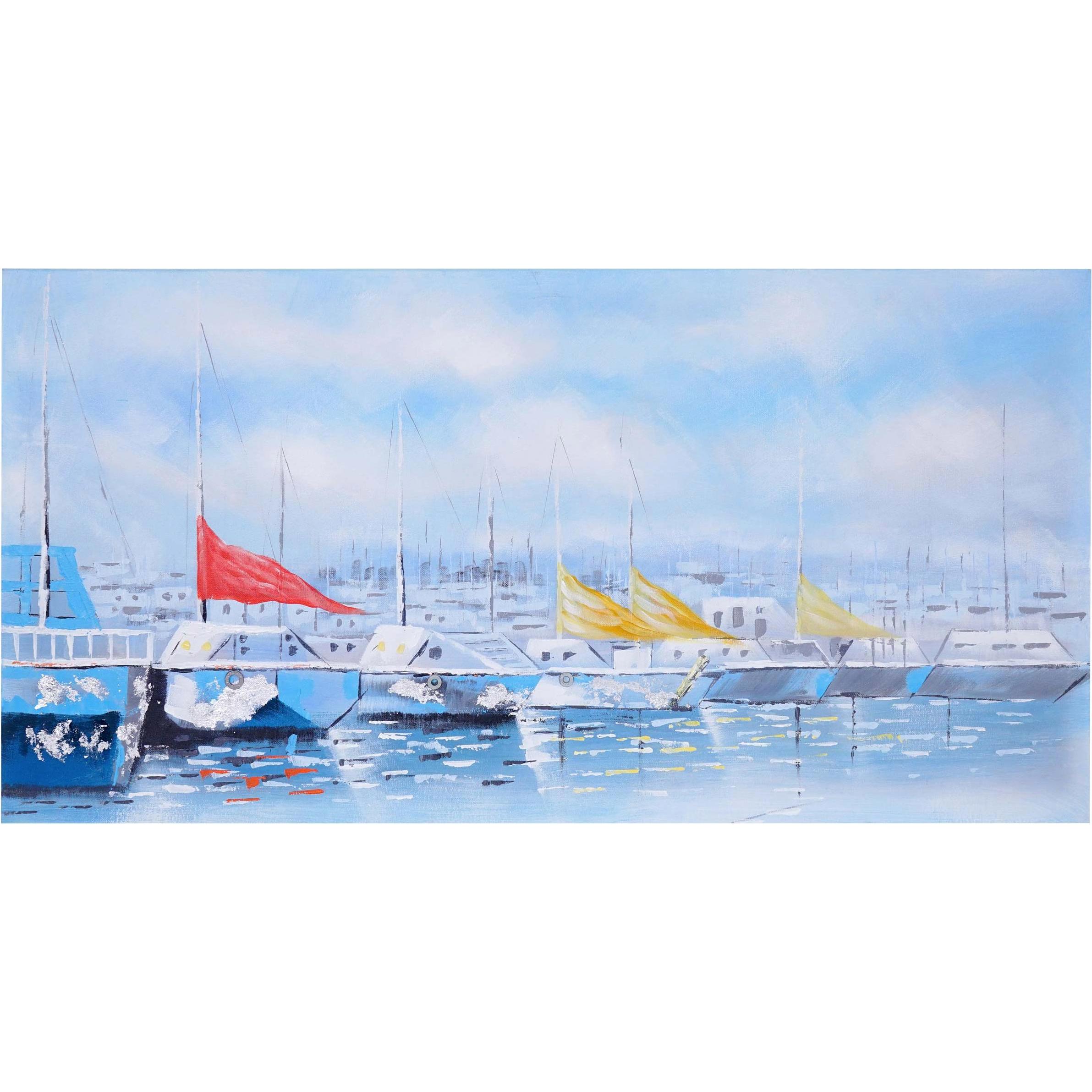 MCW, Bilder, Wandbild Boote (70 x 140 x 3.5 cm)