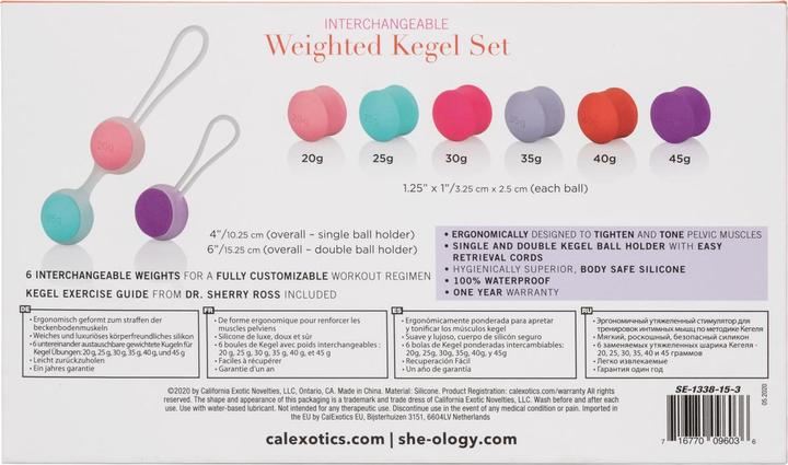 Produktbild CalExotics She-ology® Interchangeable Weighted Kegel Set