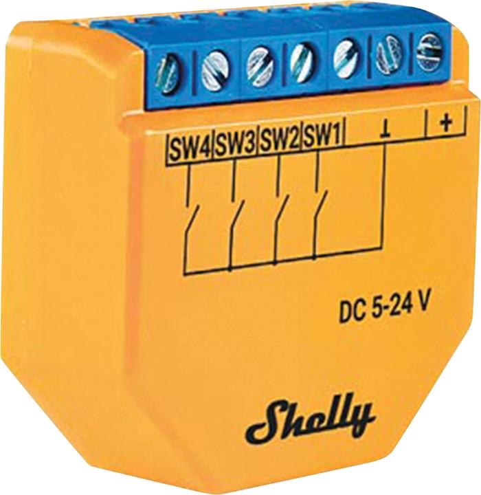 Actual product image Shelly Plus I4 DC (Switch actuator)