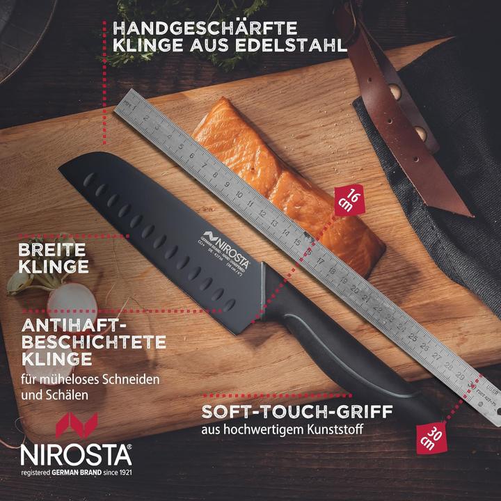 Immagine prodotto Nirosta Coltello Santoku Wave (16 cm)