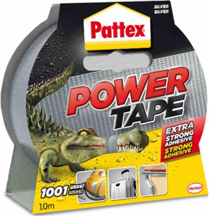 Produktbild Pattex Gewebeband Power-Tape silber-grau Länge 50 m Breite 50 mm (50 mm)