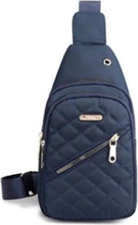 Image du produit Only-Bags.Store Sac de poitrine de grande capacité en tissu oxford brodé multicouche simple pour les loisirs en