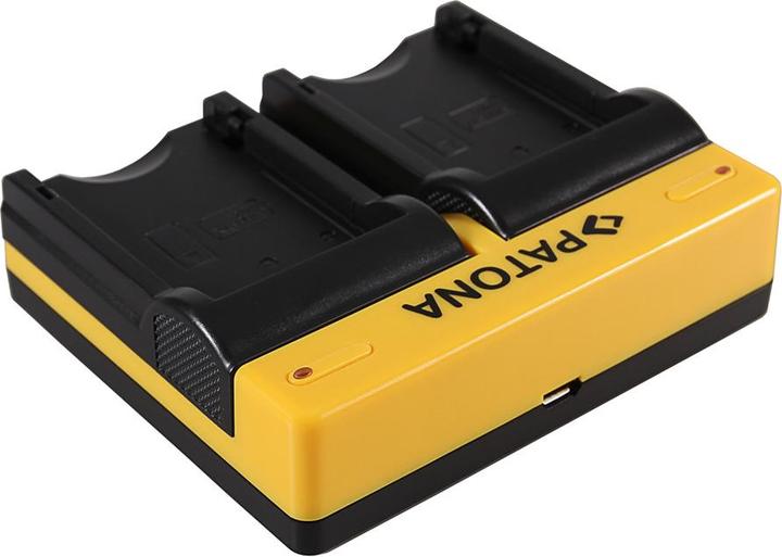 Immagine prodotto Patona Caricabatterie doppio per Pentax D-LI109 K K2 K-2 K30 K50 K-50 K500 K-500 KR incluso cavo micro-USB (Caricabatterie per fotocamere)