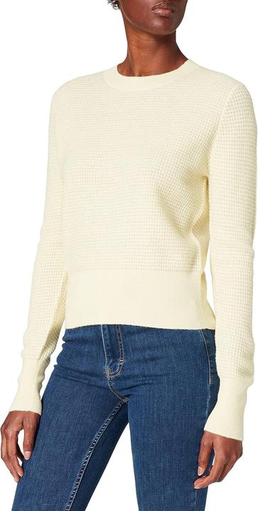 Produktbild BOSS Damen Pullover, Regular Fit, Kurze Länge, Runder Halsausschnitt, Lange Ärmel (L)