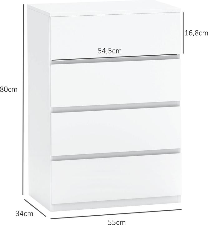 Produktbild Homcom Kommode (33 x 55 x 80 cm)