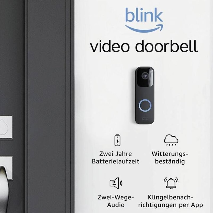 Produktbild Amazon Video Doorbell + Sync Module 2 (Kabellos)