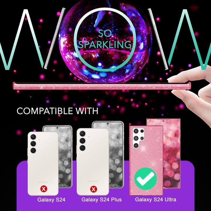 Image du produit Nalia Étui hybride pailleté (Samsung Galaxy S24 Ultra)