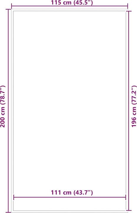 Actual product image vidaXL Marka (115 x 200 cm)