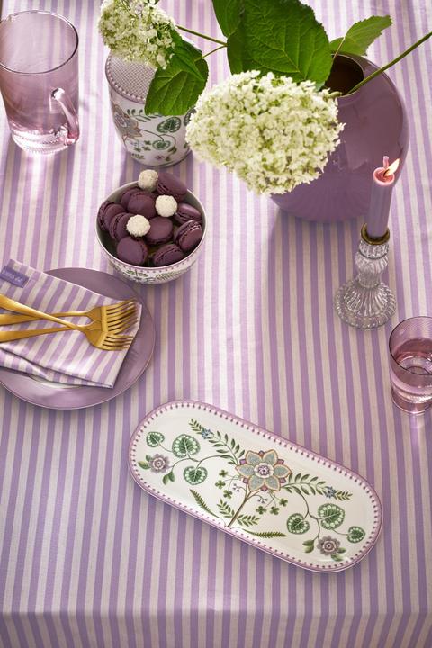 Image du produit PIP Studio Lily&Lotus plat à gâteau blanc/violet 33cm