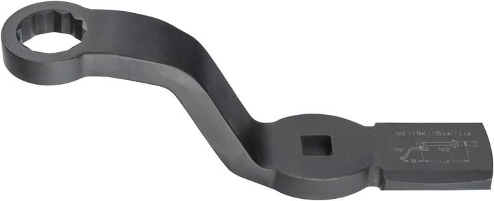 Produktbild HAZET Schlag-Ringschlüssel ∙ Doppelsechskant ∙ mit 2 Schlagflächen 2872FS-24 ∙ Vierkant12,5 mm (1/2… (24 mm)