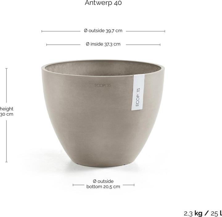 Produktbild Ecopots Antwerp (39.70 x 30 cm)