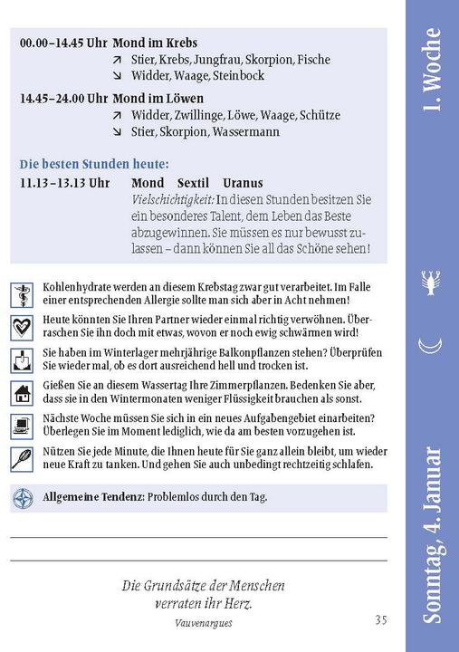 Actual product image Heyne Ludwig Lunar calendar for every day 2026 (10.5 x 14 cm)