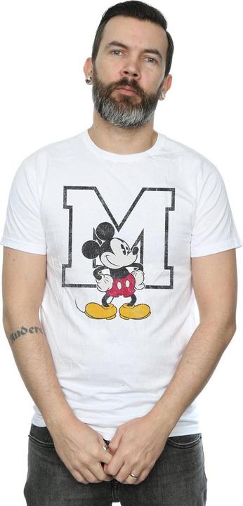 Actual product image Disney Mens Classic M Mickey Mouse Cotton T-Shirt (3XL)