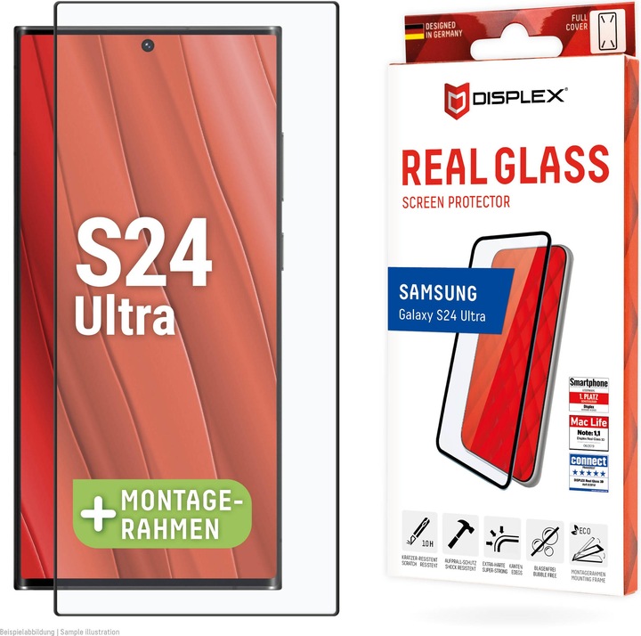 Produktbild Displex Real Glass, Full Cover Panzerglas (1 Stück, Samsung Galaxy S24 Ultra)