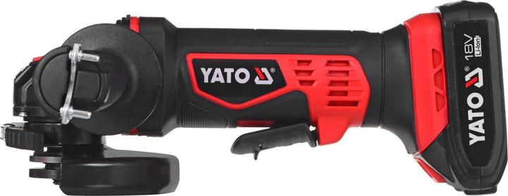 Produktbild Yato Profi Akku-Winkelschleifer 18V 125mm inkl. 2000MAH Akku und Schnellladegerät YT-82826 (125 mm)