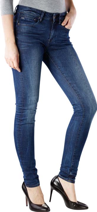 Actual product image G-Star Midge Zip Mid Skinny Jeans dark aged (W28/L30)
