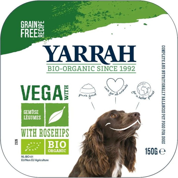 Image du produit Yarrah Nourriture pour chiens Vega en barquette Bio (Adulte, 1 pcs, 150 g)