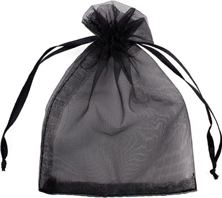 Immagine prodotto JTI 50x sacchetti regalo / sacchetti in organza - nero (Borsa da regalo, 1 x)