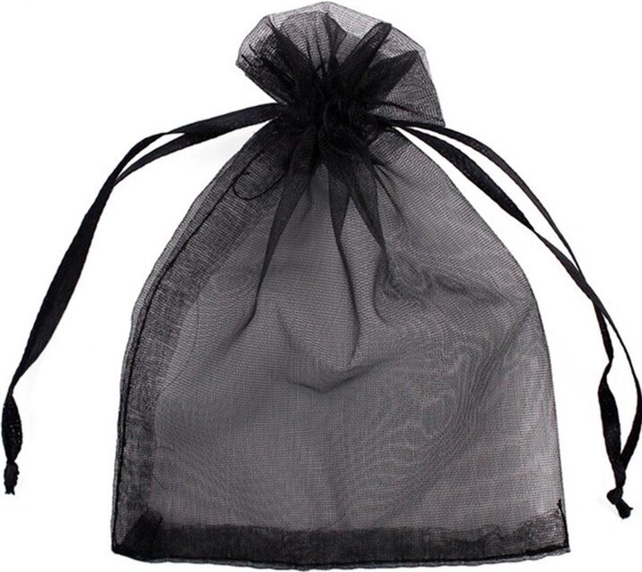 Produktbild JTI 50x Geschenktüten / Organzabeutel - Schwarz (Geschenktüte, 1 x)