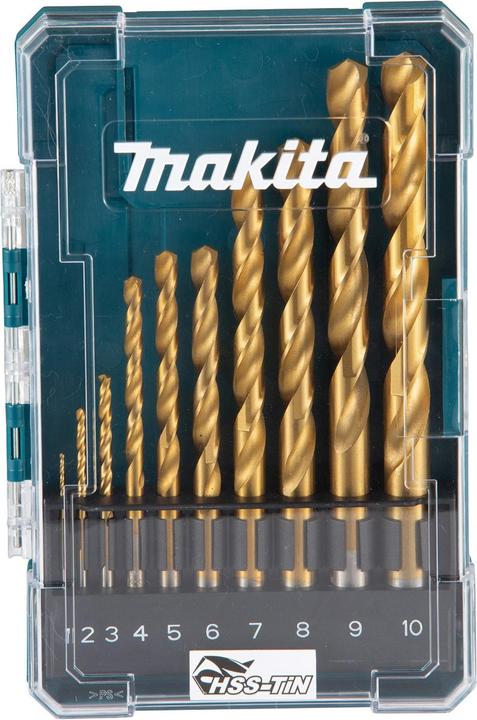 Makita Set di punte da trapano HSS D-72849 (1,0-10 mm)