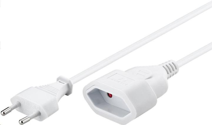 Immagine prodotto PremiumCord Cavo såová prodlužovacá dvojvidlice bílá (3 m, CEE 7/3)