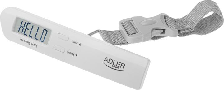 Produktbild Adler | Travel Luggage Scale | AD 8191 | Maximum weight (capacity) 50 kg | Accuracy 10 g | Grey
