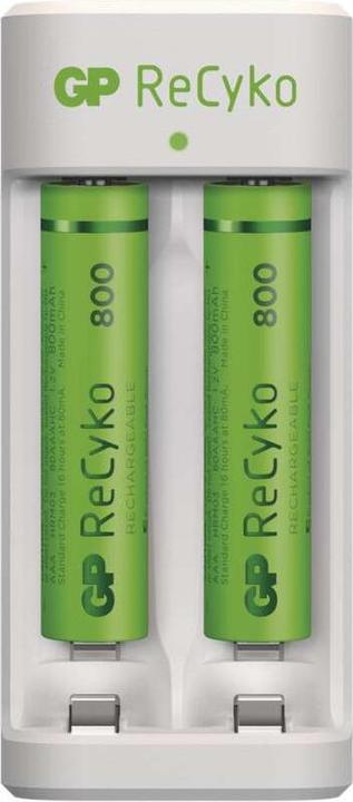 Image du produit GP Batteries ReCyko (1 pcs, AA, AAA, 850 mAh, Piles rechargeables + chargeur)