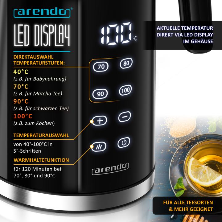 Produktbild Arendo Wasserkocher (1.70 l)