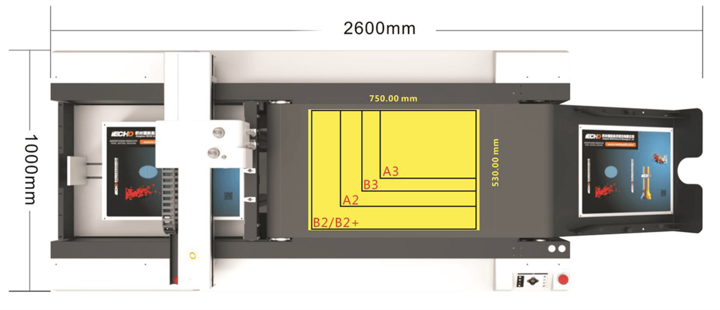 Image du produit Tschudi Büromaschinen Poinçonneuse numérique / traceur de découpe T-CUT 12090, Format 120 x 90 cm