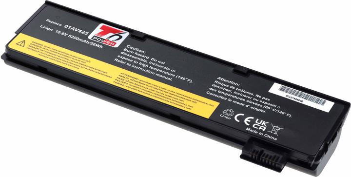 Actual product image T6 Power Battery Lenovo ThinkPad T470, T480, T570, T580, P51s, P52s,,, 6cell (6 cubicles, 5200 mAh)