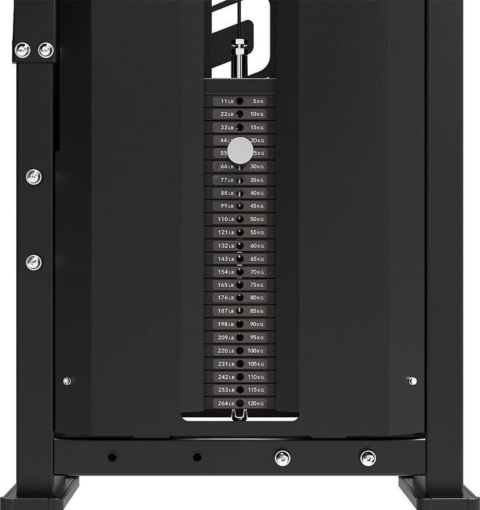 Actual product image Tunturi Platinum lat pull-down weight station with weight stack