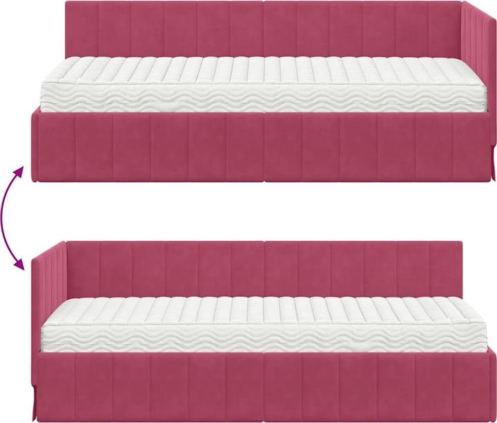 Actual product image vidaXL Eckbettgestell (80 x 200 cm)