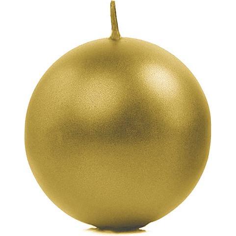Partydeco, Kerzen, Bougie Sphère Doré - 6cm (10pcs) (10 Stk.)