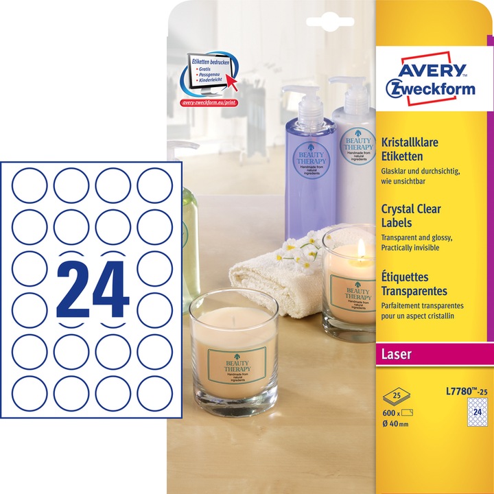 Produktbild Avery Kristallfertige Etiketten