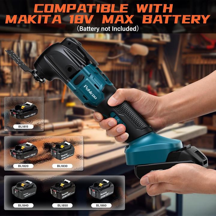 Actual product image Pohicoo Oszillationswerkzeug Akku-Multitool (Multifunctional tool)