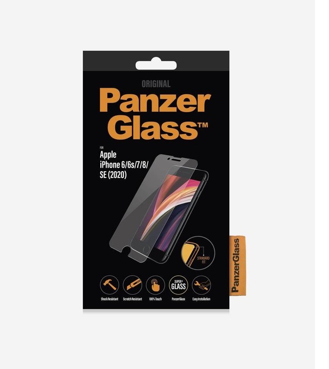 Produktbild PanzerGlass Standard Fit (1 Stück, Apple iPhone 6, Apple iPhone 6s, Apple iPhone 7, Apple iPhone 8, Apple iPhone SE (2nd Gen), Apple iPhone SE (3rd Gen))