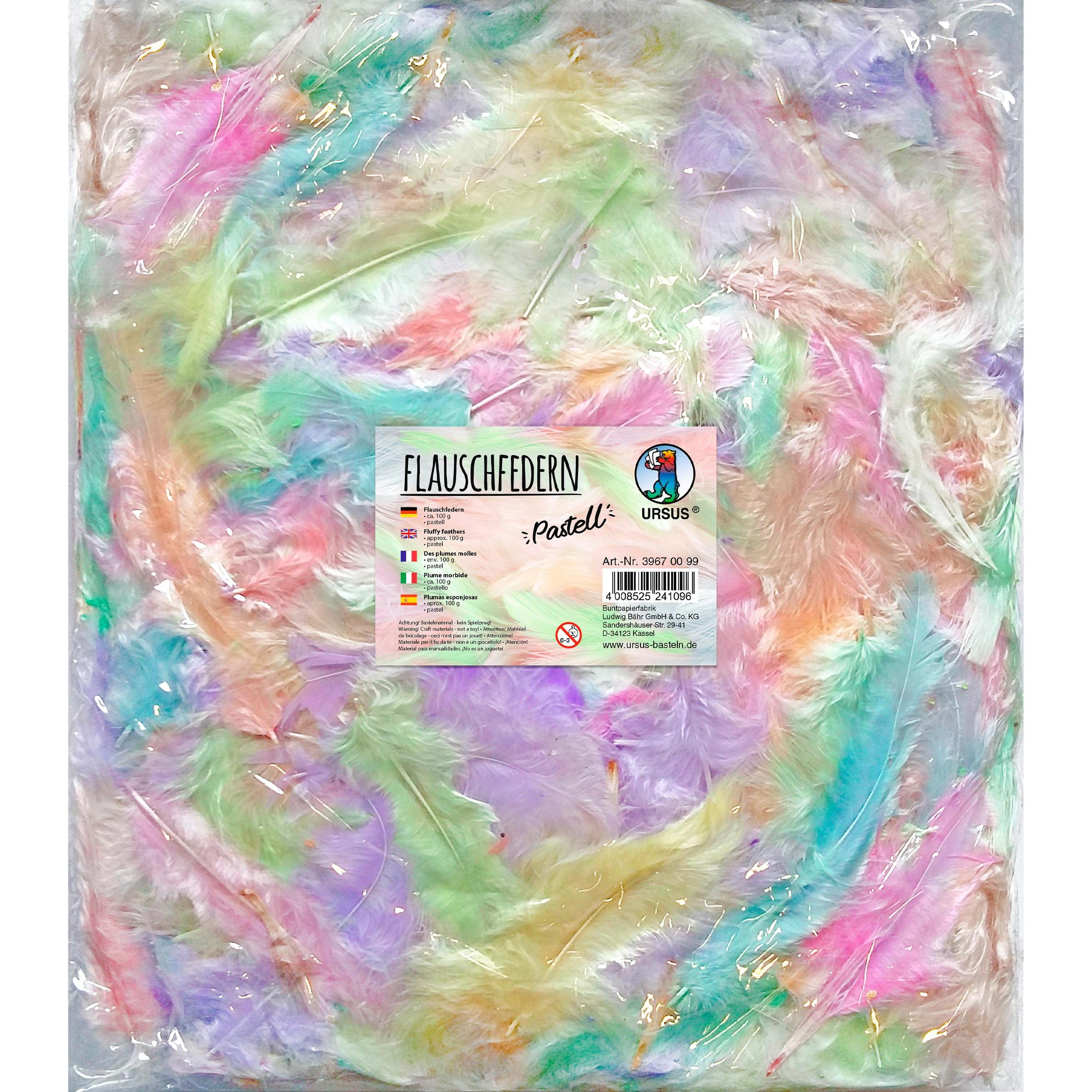 Ursus Federn 100g, Mehrfarbig