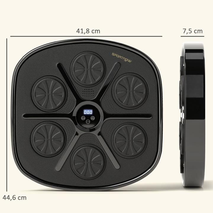 Produktbild SportNow Music Boxing Machine Kunstleder, Kunststoff Schwarz (41.80 cm)